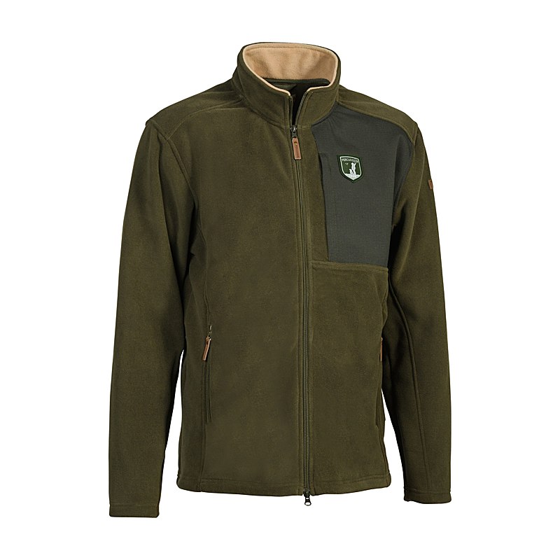Percussion Fleecejacke Norway, khaki-percussion, Größe 3XL
