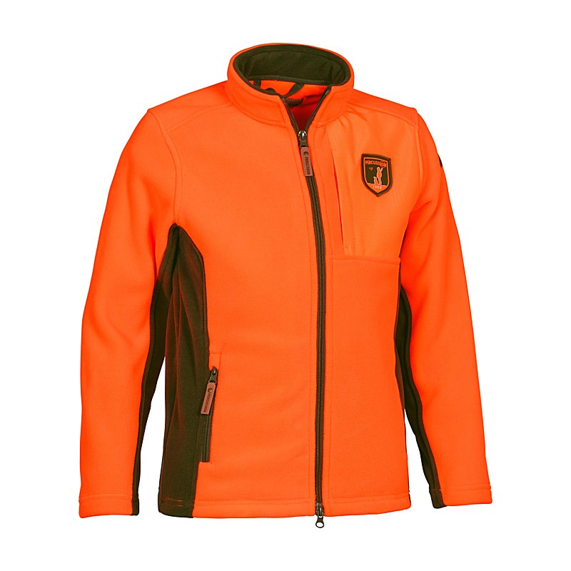 Percussion Fleecejacke Norway, orange-percussion, Größe 140