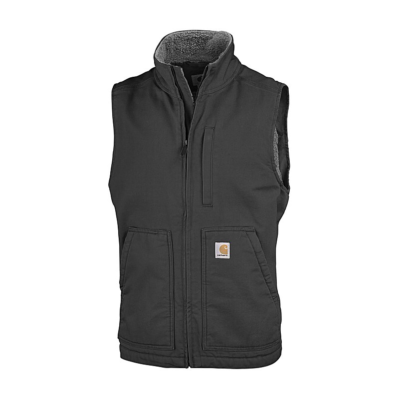 Carhartt Weste Mock-Neck Sherpa-Lined, black, Größe S
