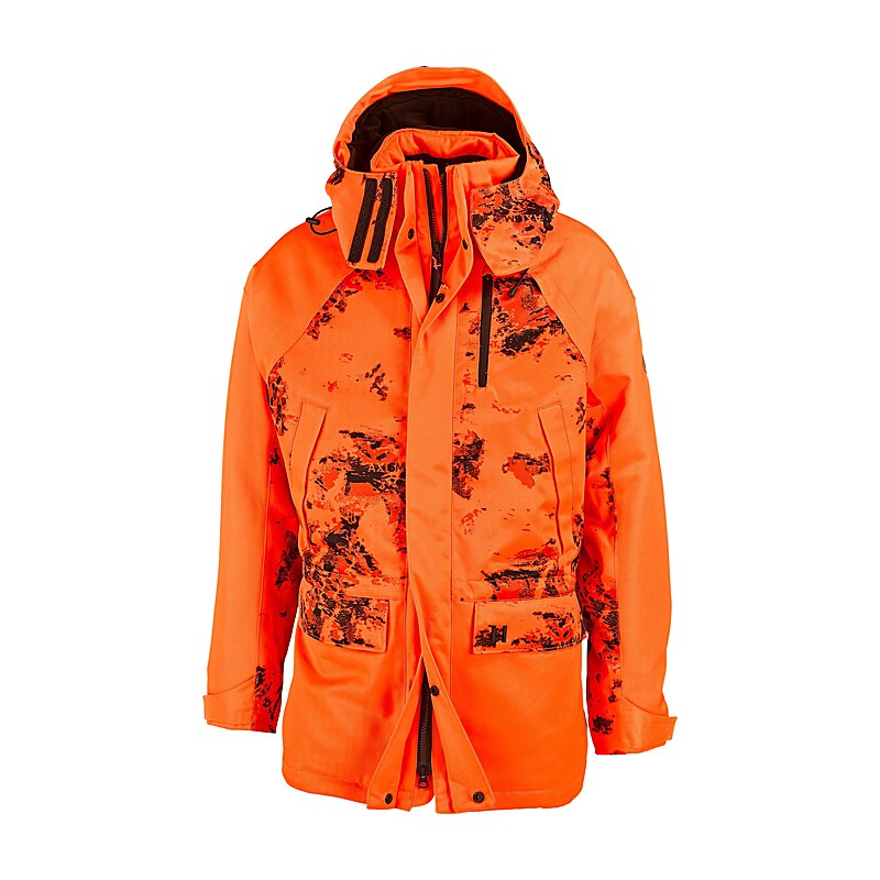 Härkila Jacke Wildboar Pro Blaze Camo HWS Insulated, axis msp CE orange, Größe 50