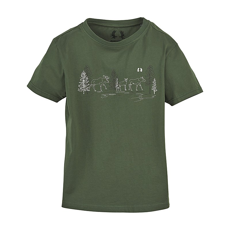 Nordforest Hunting Kids T-Shirt Karlie, oliv, Größe 110/116