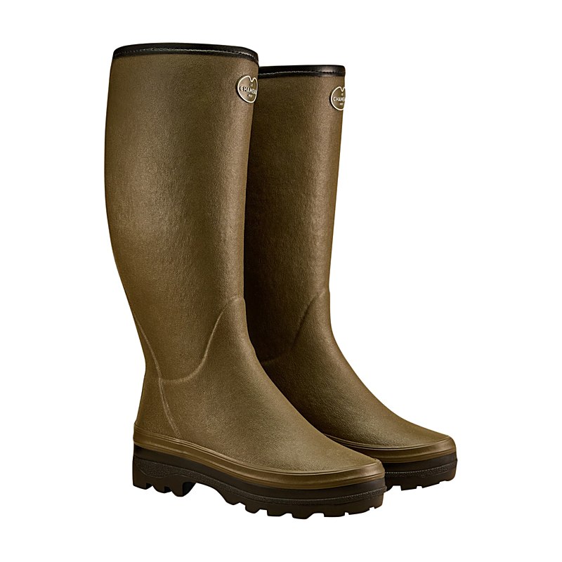 Le Chameau Winter-Gummistiefel Giverny mit Wollfutter, vert chameau, Größe 42