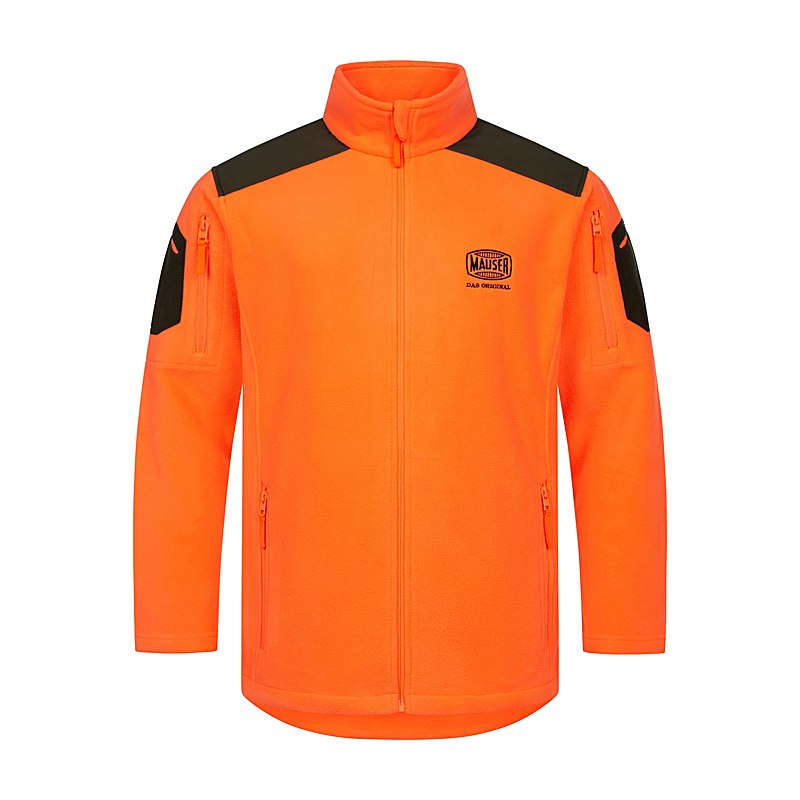 Mauser Fleecejacke Silent, pure blaze orange, Größe XL