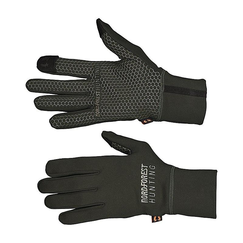 Nordforest Hunting Handschuhe Jori, dark brownish green-oliv, Größe 11