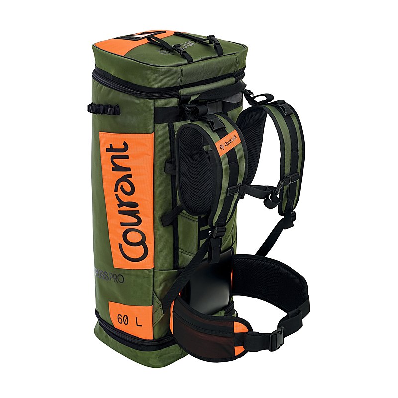 Courant Materialtasche Cross Pro, khaki-orange