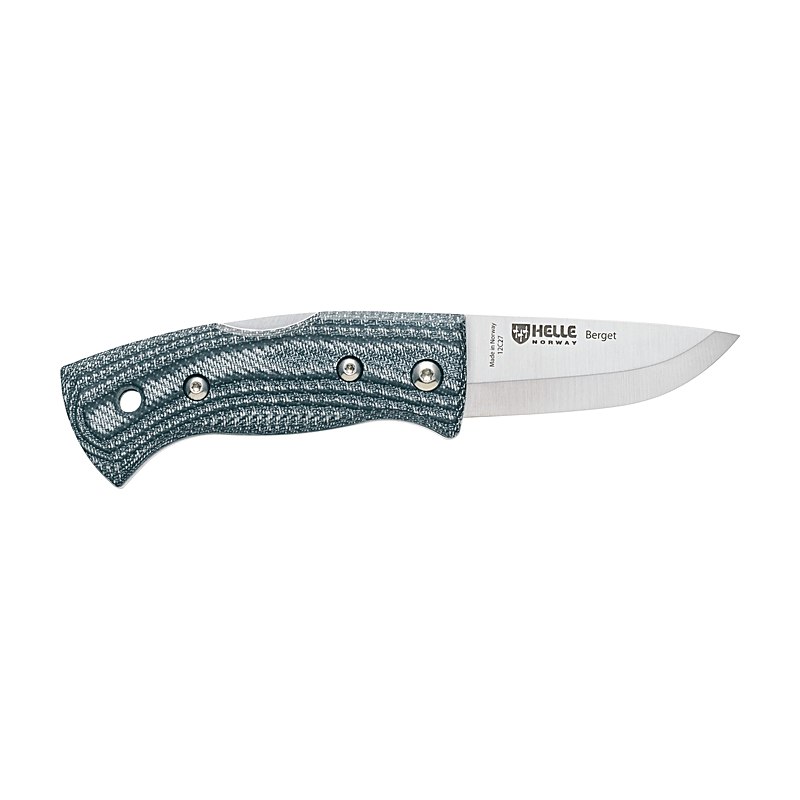 Helle Klappmesser Berget Denim Micarta, denim