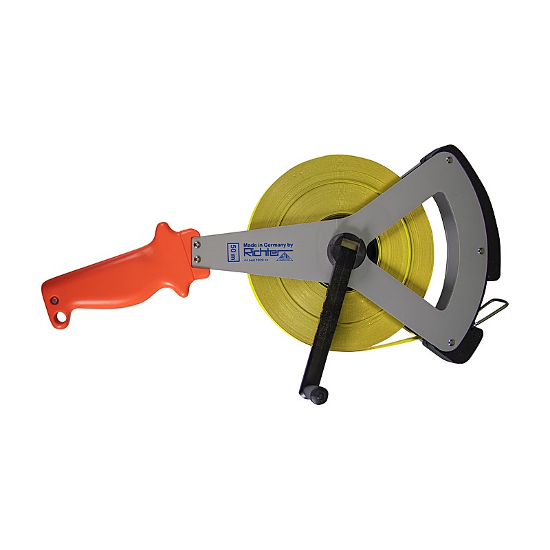 Glasfaser-Bandmaß auf V-Rahmen, Maßanfang A