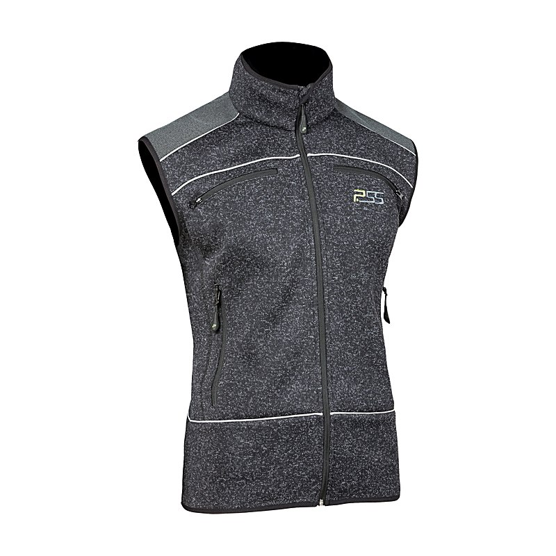 PSS Strickweste X-treme Nordic, grau, Größe 3XL