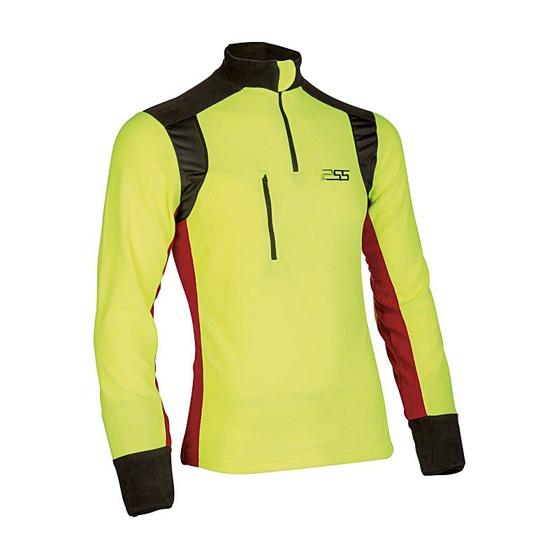 PSS Fleeceshirt X-treme Polar, gelb-rot, Größe 3XL