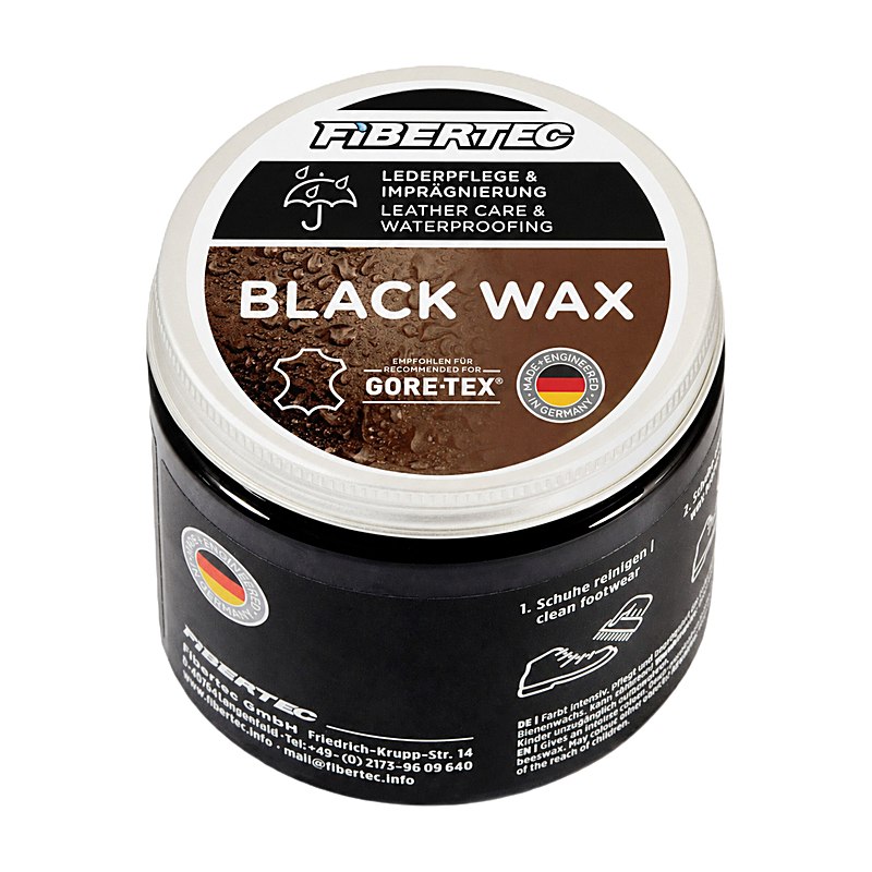 Fibertec Schuhwachs Black, schwarz, Größe one size, 500 ml