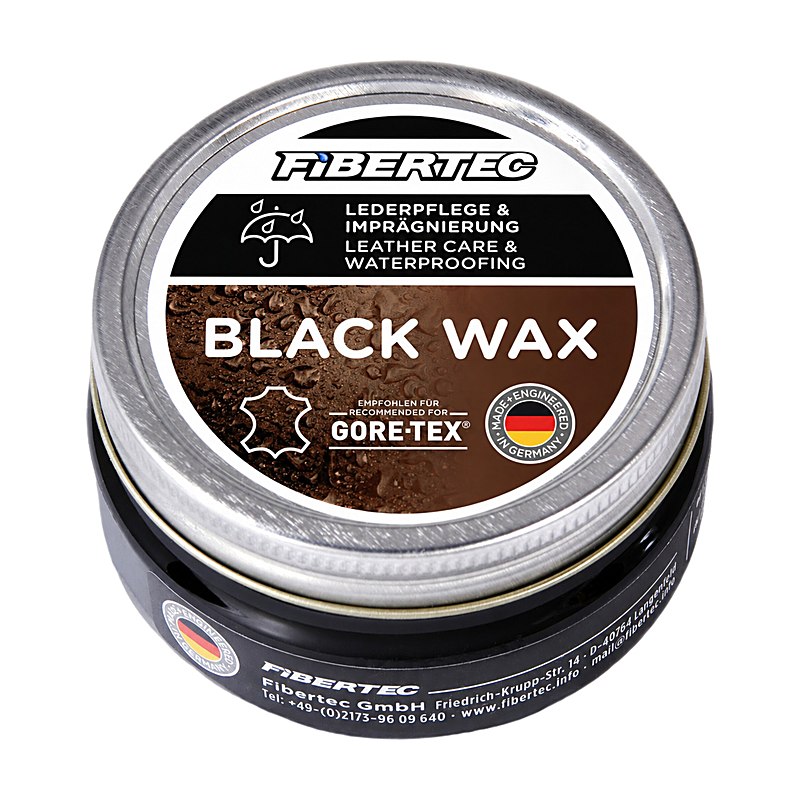 Fibertec Schuhwachs Black, schwarz, Größe one size, 100 ml
