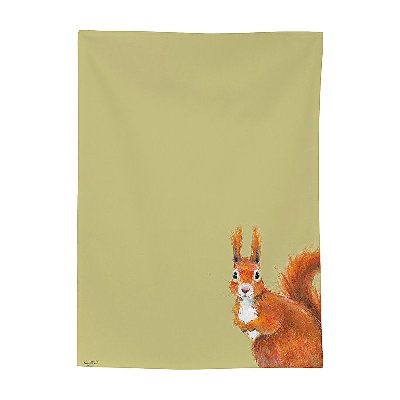 IHR Geschirrtuch Squirrel Hazel, green