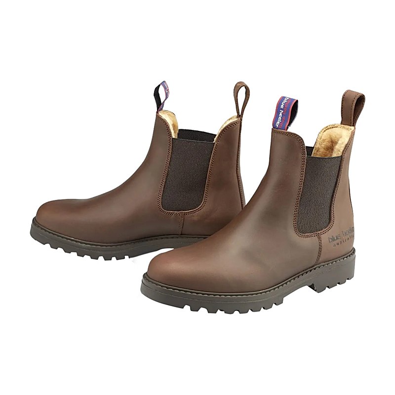 Blue Heeler Stiefeletten Jackaroo Lammfell, braun, Größe 37