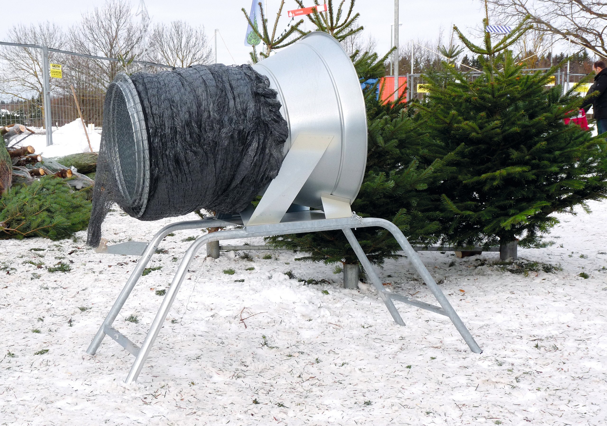 Weihnachtsbaumverpackungsgerat Weihnachtsbaumproduktion Garten Landschaftsbau Forst Grube At