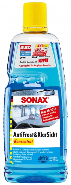 Sonax AntiFrost & KlarSicht, frostsikret koncentreret sprinklervæske