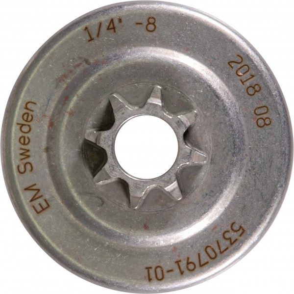 Husqvarna stjernehjul komplet med nåleleje og drev 1/4", 8 tænder