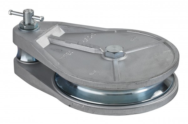 120mm Umlenkrolle Mit Haken Metall Seilrolle Hebehaken Rolle Baurolle Aufzug EBa